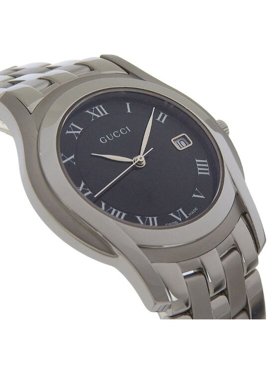 Gucci Class Stainless Steel Quartz Analog Display Black Dial Watch main image 6